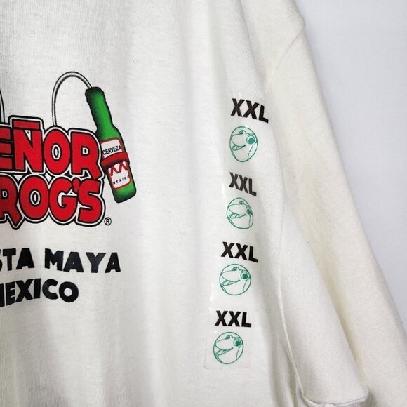 NEW Señor Senor Frogs Costa Maya Mexico Mens Short Sleeve Graphic T Shirt XXL - Picture 5 of 10